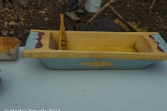 Native sugar making wood bowl or trough