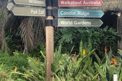 Direction Sign at Safari Walk, San Diego Zoo Safari Park