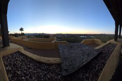 Sunset panorama from the top of the ballroom in the Westward Look Resort, Tuscon, AZ