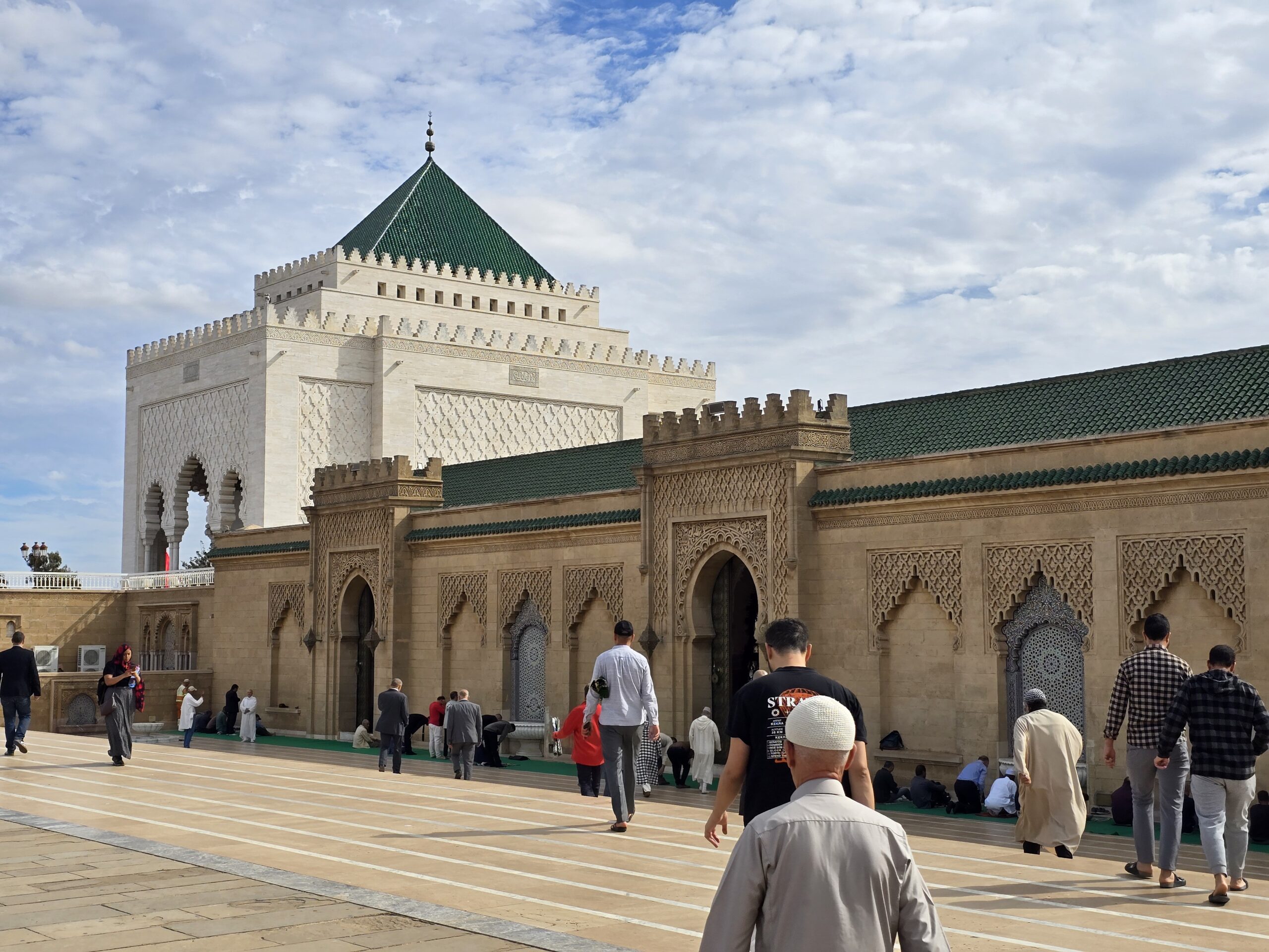 The Mohammed V Mausoleum and the Hassan Tower.