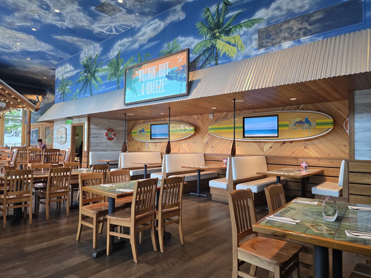 The Five O'clock Somewhere bar and restaurant interior at Margaritaville Atlanta